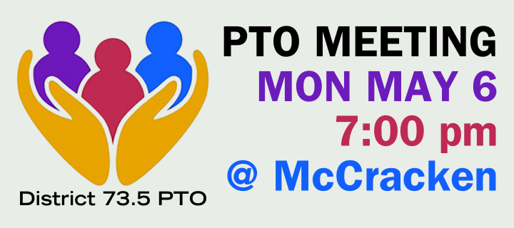 PTO Meeting Monday, May 6 at 7:00 p.m.