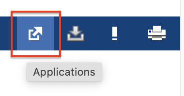 Applications icon on toolbar