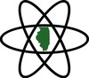 Picture of atom with Illinois inside