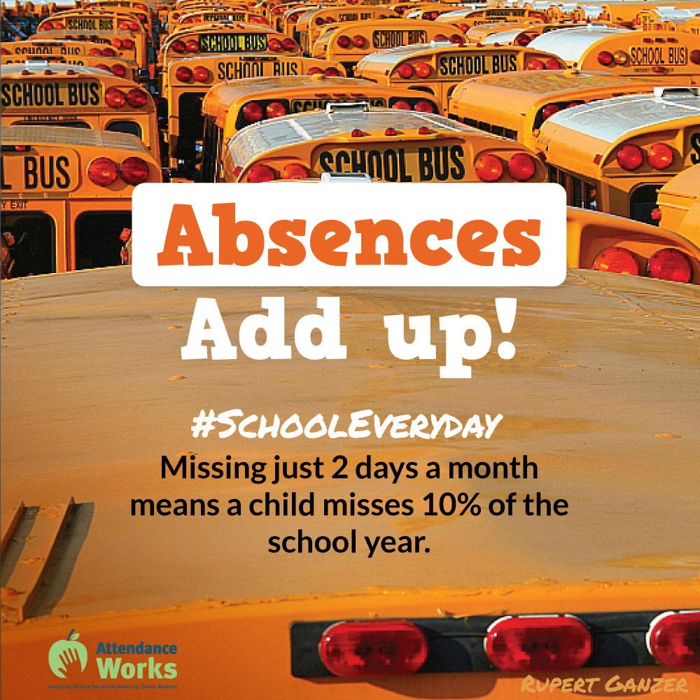 Absences Add Up! graphic