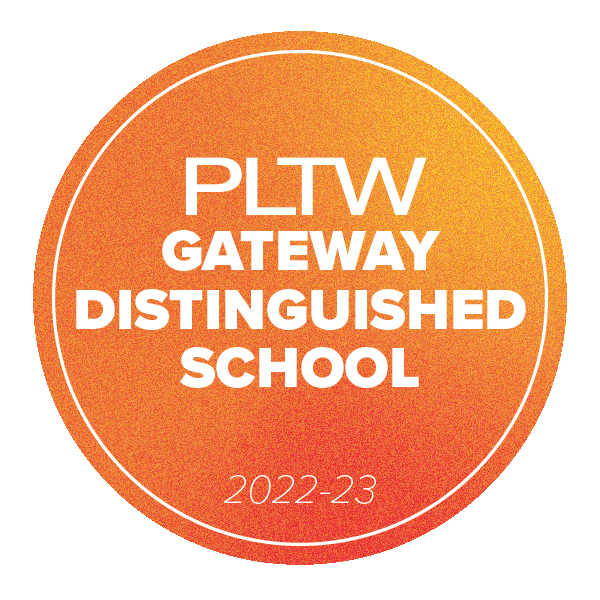 PLTW Gateway Distinguished School badge