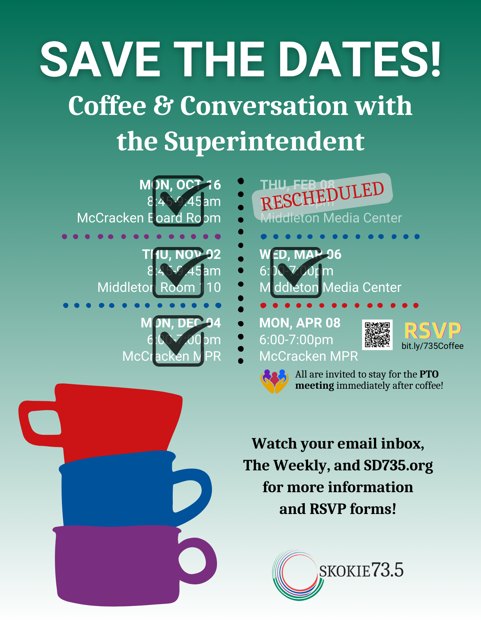 Coffee & Conversation with the Superintendent flyer
